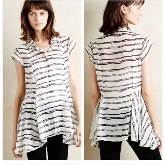 Anthropologie Meadow Rue Walking Tour Patterned Tank Top - Picture 1 of 8